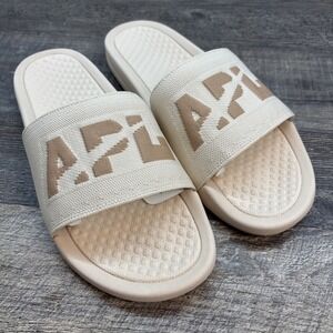 APL Slides Men's 11 BL Techloom Warm Silk/Caramel Sandals NEW